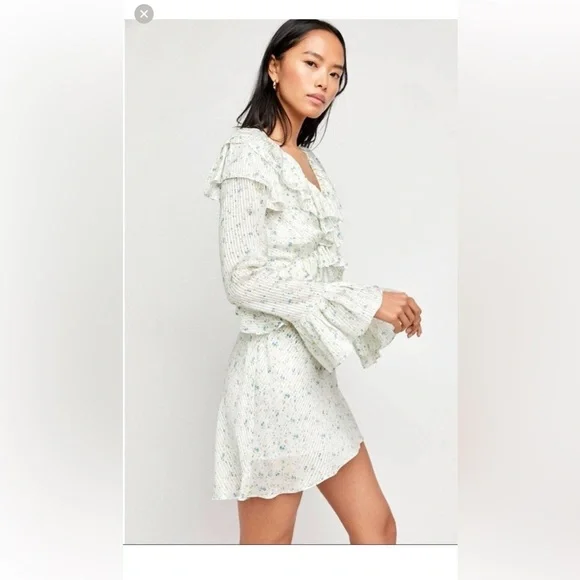 NWT Free People Sweetest Thing Ivory Floral Dress - Picture 10 of 16